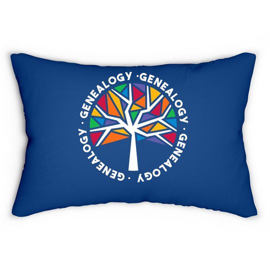 Genealogy Family Tree Genealogist Ancestry Ancestor Gift Lumbar Pillow