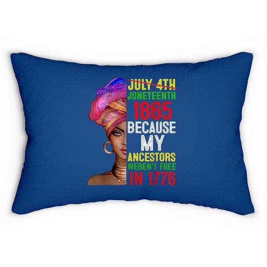 Juneteenth Queen Melanin African American Lumbar Pillow
