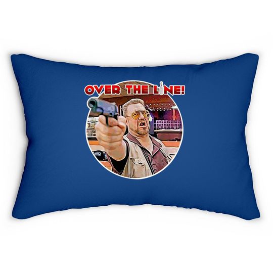 The Big Lebowski Walter Sobchak Over The Line Lumbar Pillow