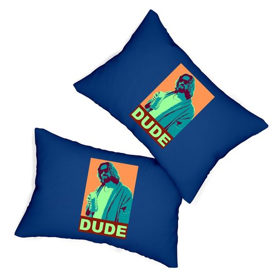 The Big Lebowski Dude Propaganda Lumbar Pillow