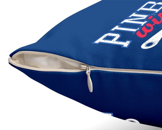 Retro Pinball Wizard Print Throw Pillow Arcade Game Lover Throw Pillow