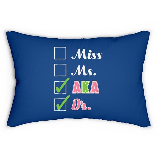 Aka Doctor For Alpha Sorority Kappa Physician Lumbar Pillow