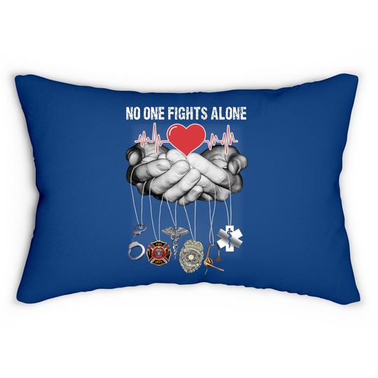 Nurse Lumbar Pillow No One Fights Alone Gift Nurse Lumbar Pillow For Women