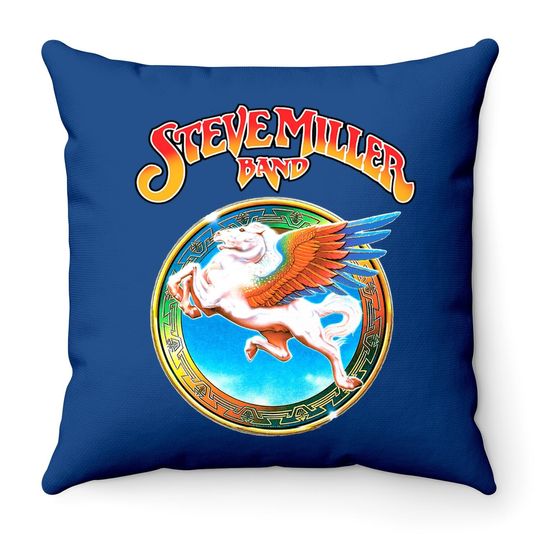 Steve Miller Band Throw Pillow Cotton Throw Pillow Fashion Round Neck Tops Short Sleeve Throw Pillow