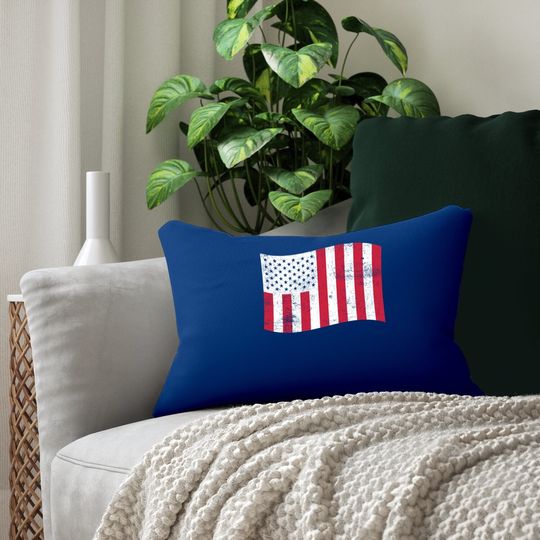 Usa Civil Flag Of Peacetime American Patriot Lumbar Pillow