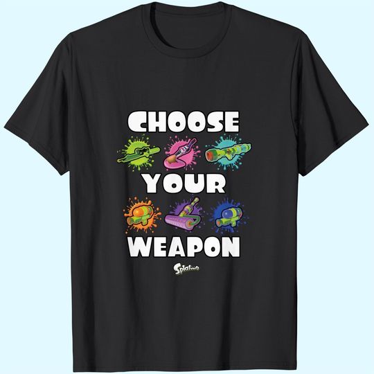 Splatoon Choose Your Weapon Collage T-Shirt