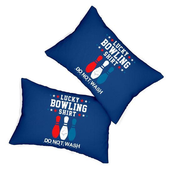 Lucky Bowling Gift Lumbar Pillow For Husband Dad Or Boys