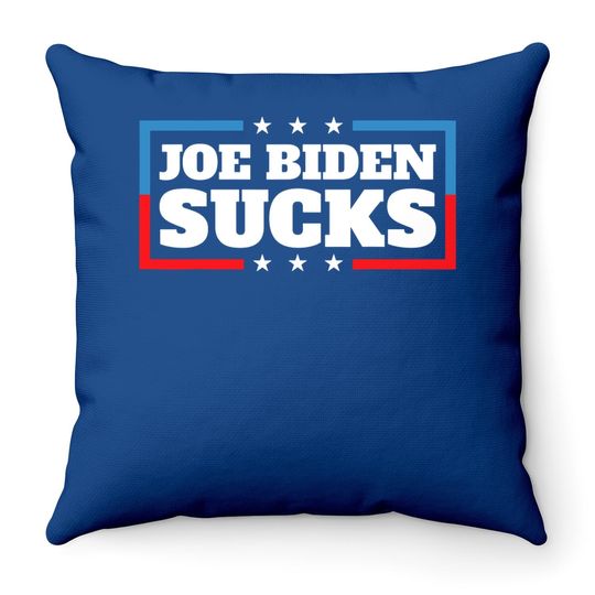 Joe Biden Sucks 2020 Election Donald Trump Republican Gift Throw Pillow