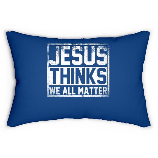 Religious Christian Gift Faith Jesus Lumbar Pillow