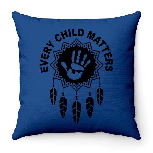 Every Child Matters Indigenous Education Wear Orange Day Throw Pillow