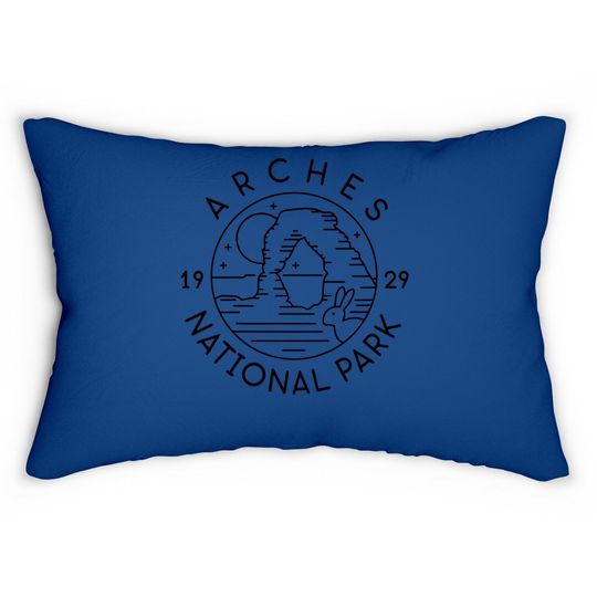 Arches National Park 1929 Moab Utah Lumbar Pillow