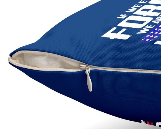 If We Ever Forget One Nation Under God Throw Pillow