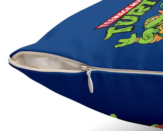 Teenage Mutant Ninja Turtles Classic Retro Logo Throw Pillow