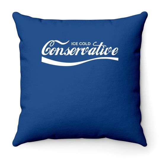 Ice Cold Conservative Throw Pillow