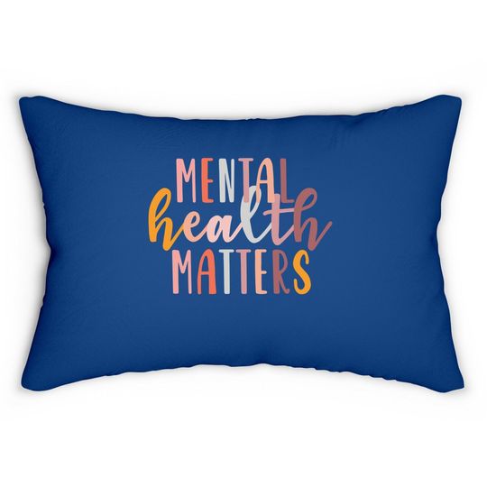 Mental Health Matters Gift Human Brain Illness Awareness Lumbar Pillow