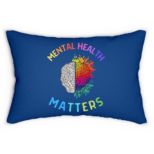 Mental Health Matters, Mental Health Awareness, Brain Lumbar Pillow