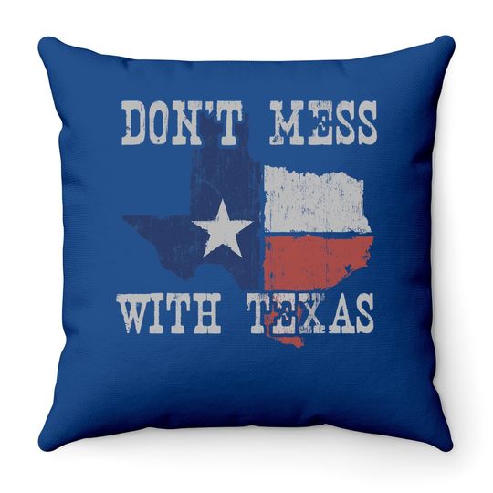 Don't Mess With Vintage Texas Throw Pillow