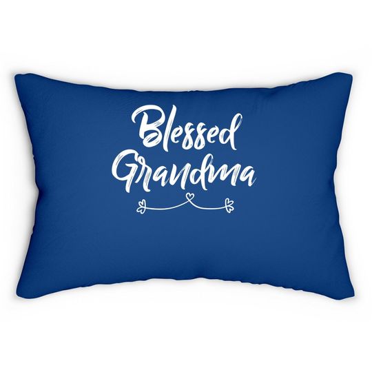 Grandma Lumbar Pillow Gift: Blessed Grandma Lumbar Pillow