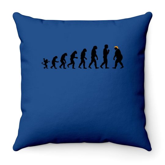 Trump Evolution Republican Throw Pillow