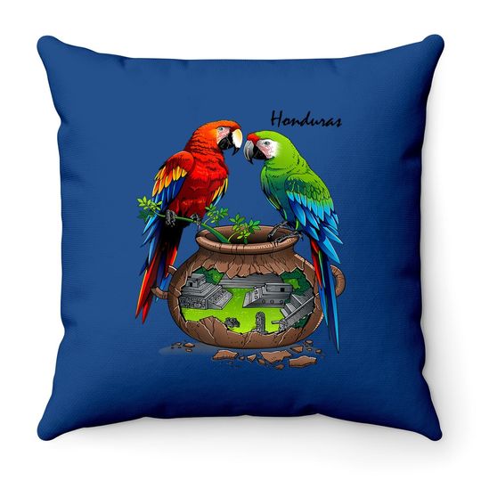 Honduras, Copan Maya Loros Throw Pillow