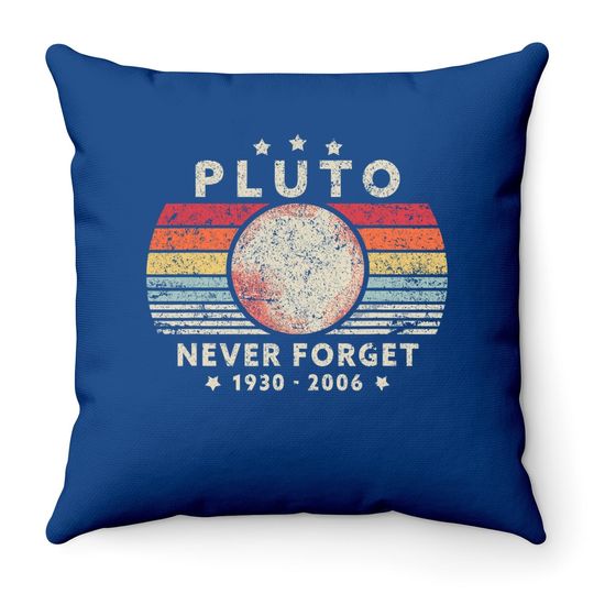 Discover Retro Style Space Never Throw Pillow