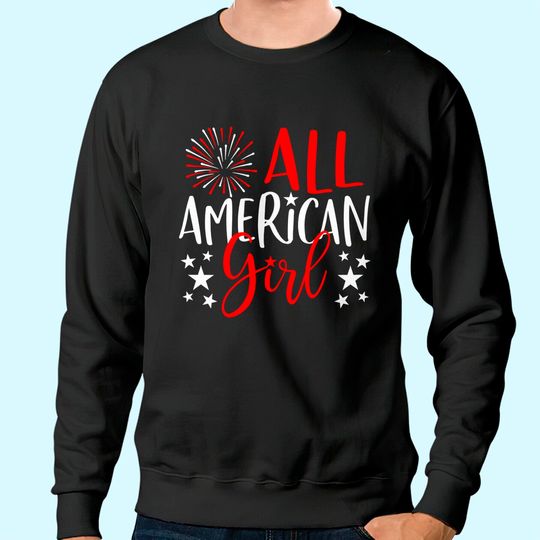 Family Matching Sweatshirt All-American Girl TShirt