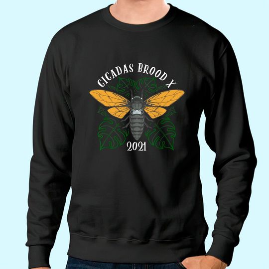 Men's Sweatshirt Cicada Brood X 2021