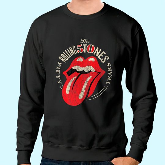 Mens The Rolling Stones 50th Anniversary Logo Premium Sweatshirt