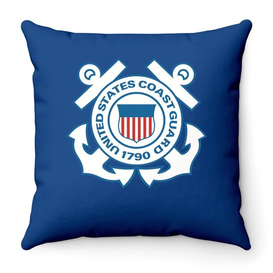 U.s. Coast Guard Veteran Quick-drying Throw Pillow