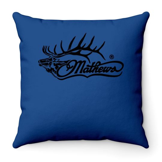 Mathews Elk Hunting Logo'd Archery Throw Pillow