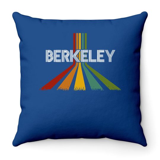 Berkeley California  vintaget Throw Pillow