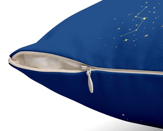 Wolf Howling At Stars Constellations And Moon Throw Pillow