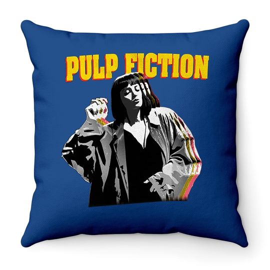 Nirvan Pulp Fiction Mia Wallace  throw Pillow