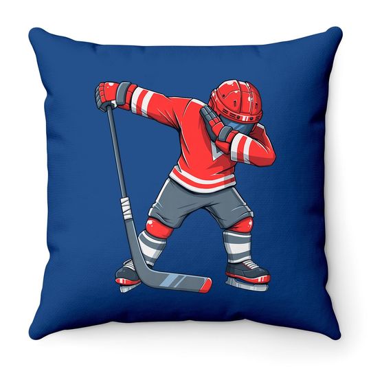 Ice Hockey Dab Apparel, Dabbing Player Youth Throw Pillow