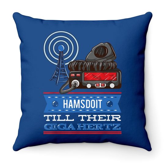 Ham Radio Morse Code - Cb Radio Nerdy Geek Cw Operator Throw Pillow