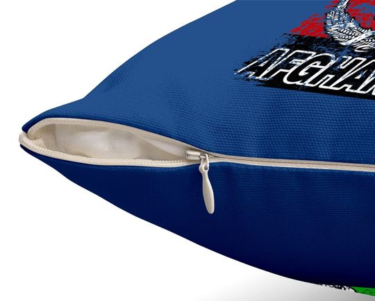 Vintage Afghanistan Flag Throw Pillow