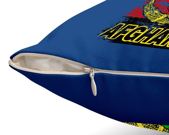 Vintage Afghanistan Flag Throw Pillow