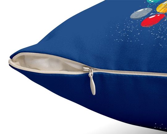 Space Travel Astronaut Planets Balloons Space Science Throw Pillow