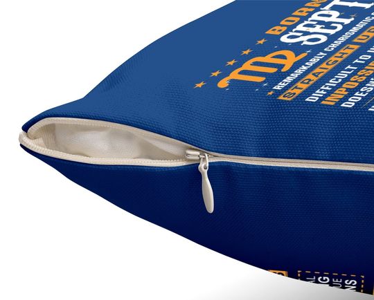 September Birthday Born In September Virgo Throw Pillow