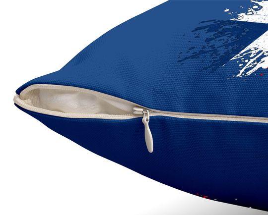 Dominican Republic Patriotic Flag Premium Throw Pillow