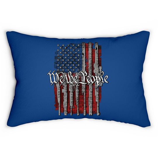 Patriot Pride Collection Collection We The People American Flag Short Sleeve Lumbar Pillow