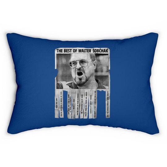 The Big Lebowski Walter Best Of Quotes Flyer Lumbar Pillow