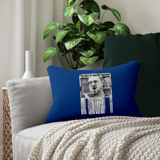 The Big Lebowski Walter Best Of Quotes Flyer Lumbar Pillow