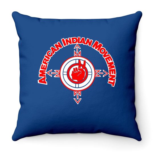 American Indian Movement Throw Pillow