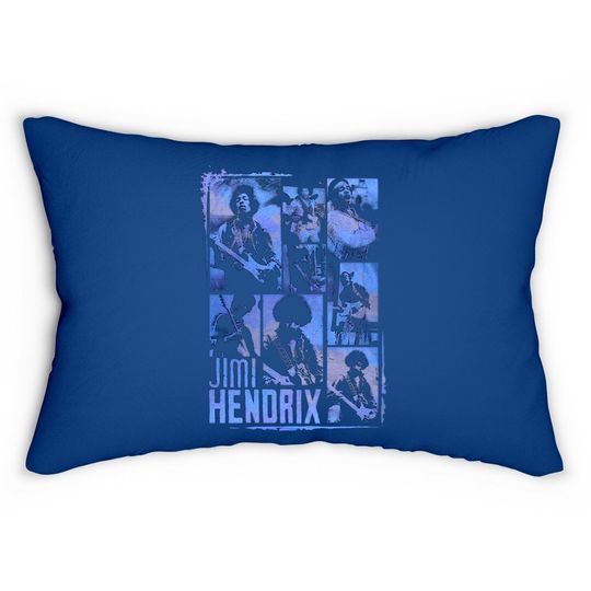 Jimi Hendrix - Boxes Lumbar Pillow