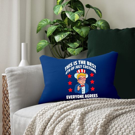 Patriotic Trump This Is The Best 4th July Costume Lumbar Pillow
