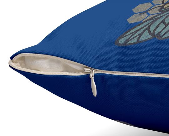 Retro Beekeeper Throw Pillow - Vintage Save The Bees Bumblebee