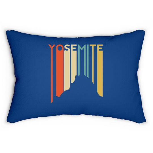 Yosemite National Park Vintage California Lumbar Pillow