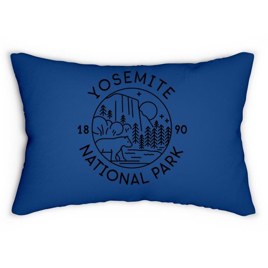 Yosemite National Park 1890 California Lumbar Pillow