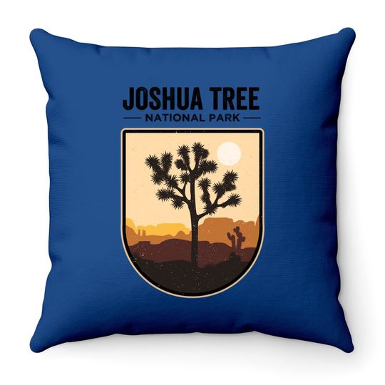 Joshua Tree Throw Pillow Vintage Joshua Tree National Park Throw Pillow